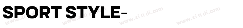 sport style字体转换